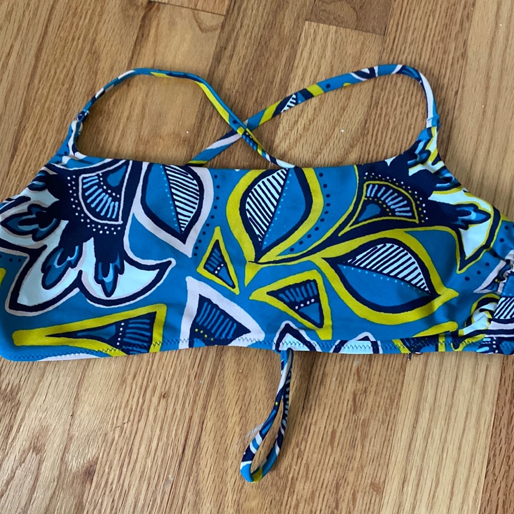 AERIE Bikini Top Scoop Patterned